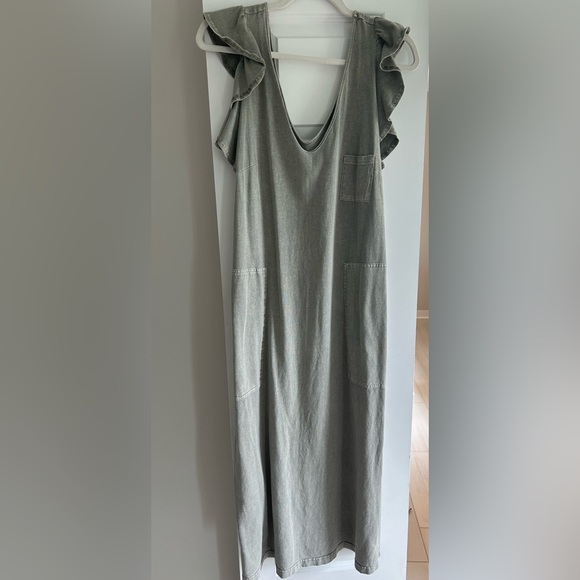 Free People Once Upon A Sea Stone Midi Dress Med - Picture 2 of 3